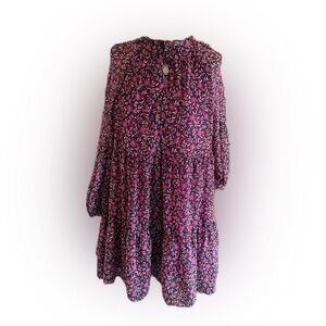 Zara Women’s Floral Lined Babydoll Dress. Size 13/14
